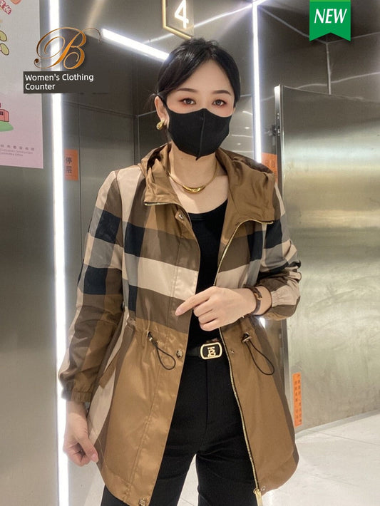 Women's Clothing Spring & Fall Hoodie Slimming Casual Mid Length Long Length Coat Viralgem Store