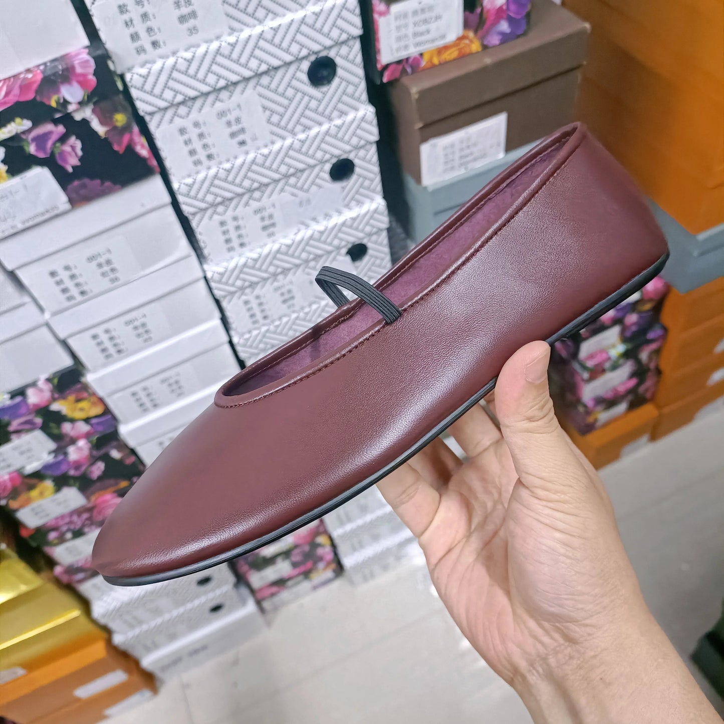 100% Leather Ballet Flats Luxury Designer Shoes for Women 2023 Black High Quality  Mary Janes Ballerina Comfortable Shoes Woman Viralgem Store