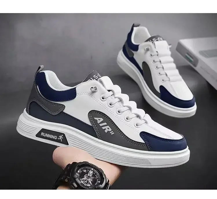 Trend 2025 New Men's Shoes Leather Fashion Low-top Men's Casual Trendy Shoes Running Sports Viralgem Store