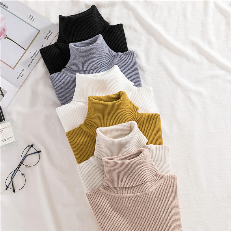 Women Turtleneck Sweater Knitted Soft Pullovers Cashmere Jumpers Basic Soft Sweaters For Women 2024 Autumn Winter