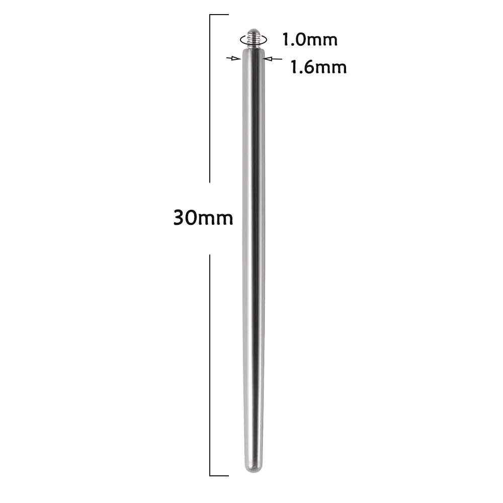 Surgical Steel 14/16/18G Insertion Taper Easy For Thread Threadless Piercing Earrings Jewelry Wear Easy Tool Viralgem Store