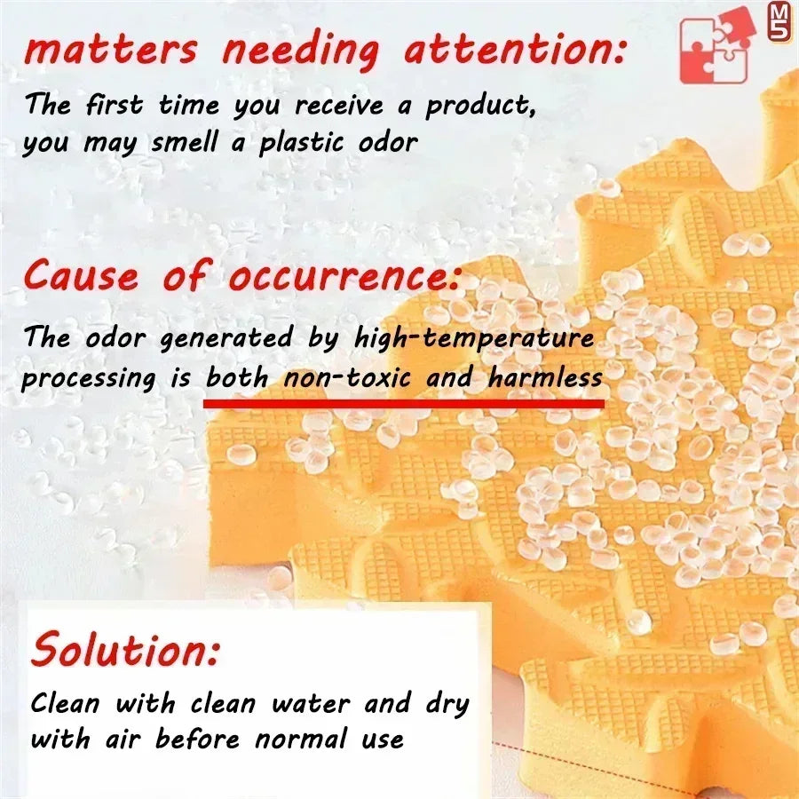 8Pcs/2.5cm Thick Nonslip Baby Crawling Play Mat Soundproof Puzzle Gym Mat for Children's Room and Eco-Friendly Puzzle Mat