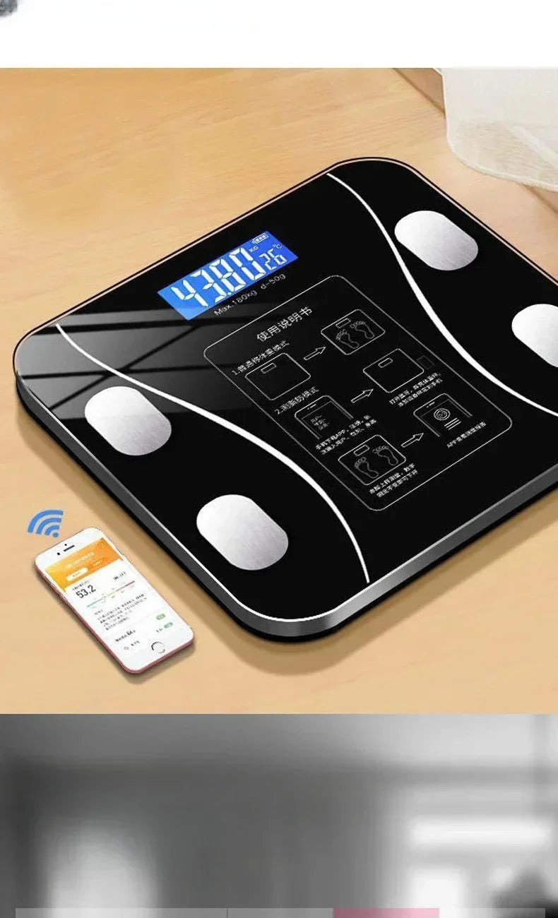 Special electronic scale for body management and fat loss smart mode Bluetooth body fat scale home weight scale ultra-precis NEW Viralgem Store