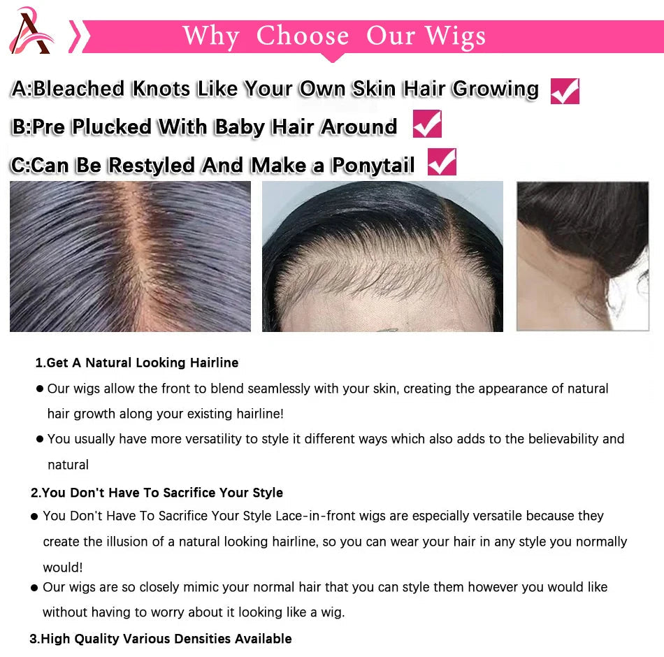 Wear Go Glueless Wigs Human Hair Body Wave Wigs 13x4 13x6 Hd Lace Frontal Wigs 100% Vietnamese Lace Frontal Wig Pre Plucked Viralgem Store