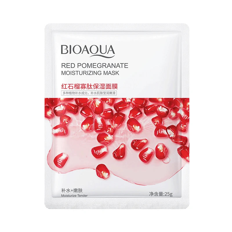 8pcs BIOAQUA Fruit Facial Masks Moisturizing Hydrating Brightening Anti-aging Face Mask Sheet Masks for Face Skin Care Viralgem Store