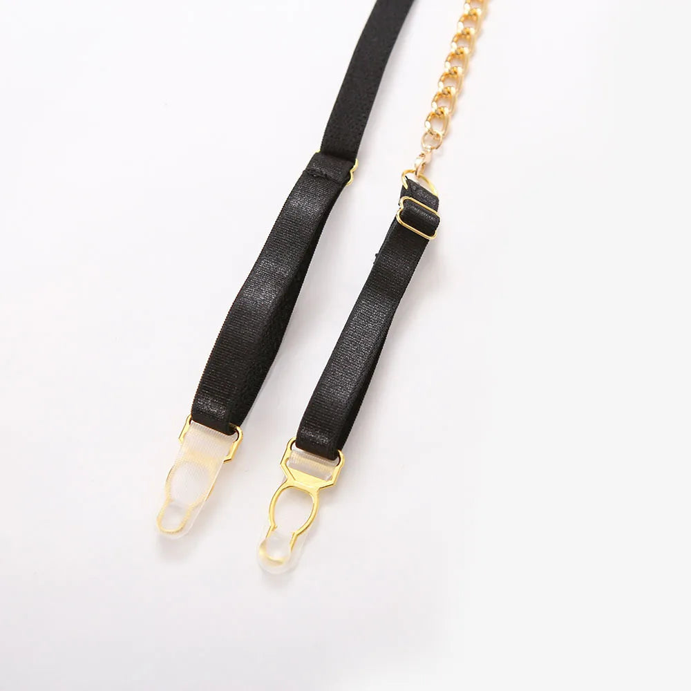 Yimunancy 2-Piece Flroal Lace Erotic Set Women Cut Out  Fashion Chain Decorated Lingerie Set Sexy Brief Kit Viralgem Store