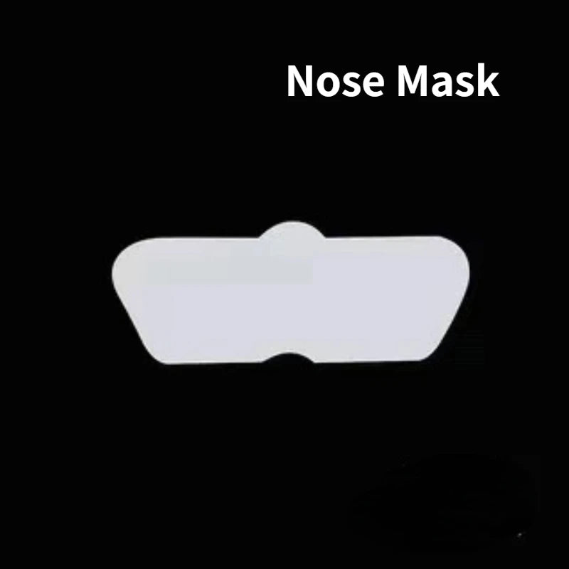100pcs Masks Wrap Face Plastic Film Full Face Cleaner Mask Neck Stickers Paper Disposable Transparent Facial Beauty Makeup Tools