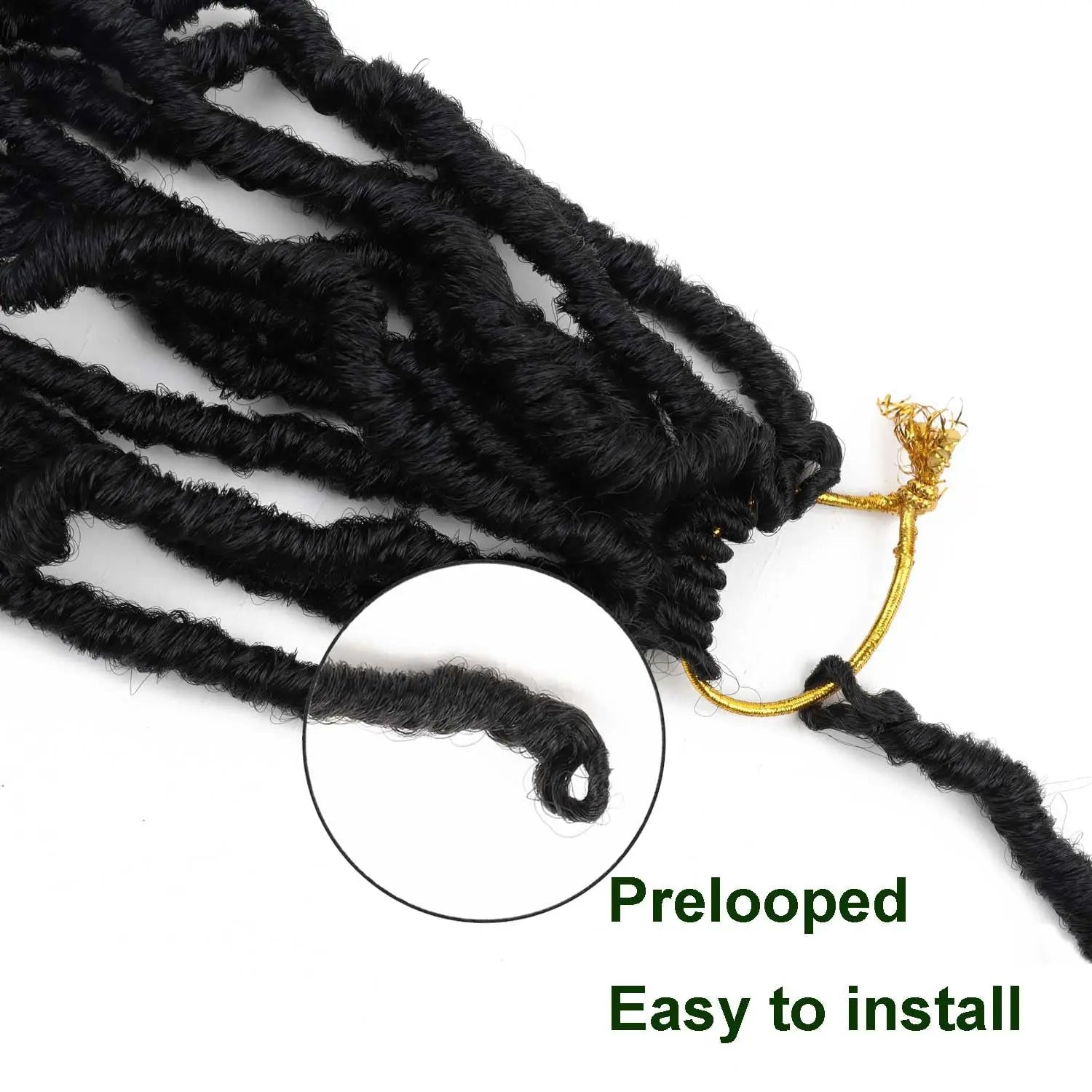 1/3/8 Packs Faux Locs Crochet Hair Curly Ends 14-30 Inch Soft Locs Crochet Dreads Boho Braids Crochet Faux Locs Synthetic Hair Viralgem Store