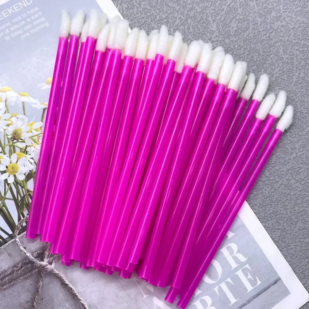 50/1000 PCS Disposable Lip Brush Women Accessories Lipstick Gloss Wands Applicator Perfect Best Make Up Tool Hotting Wholesale