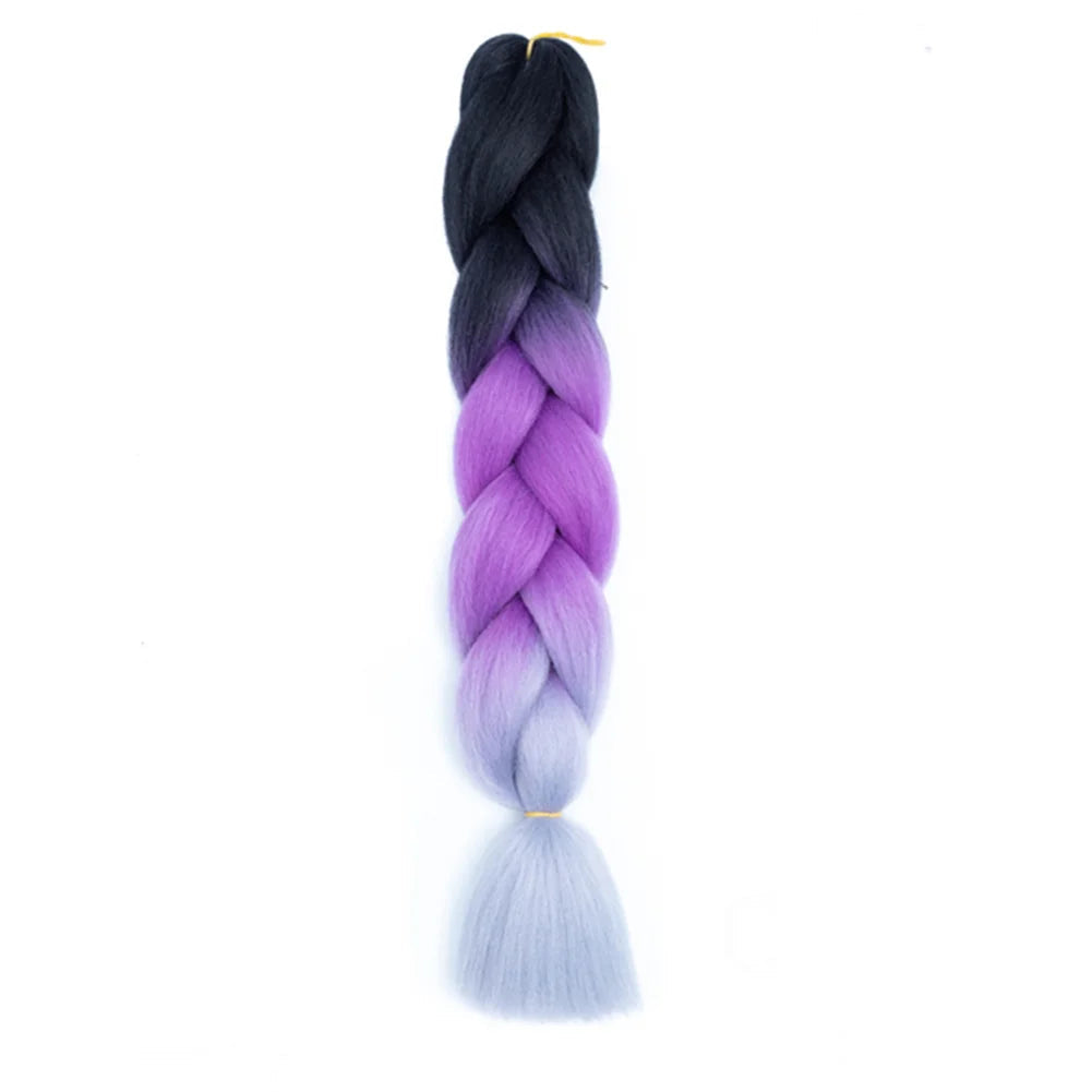 24 Inches DIY Jumbo Braiding Hair Synthetic Hair Extensions Afro Ombre Crochet Braid Hair Wholesale For Women Viralgem Store