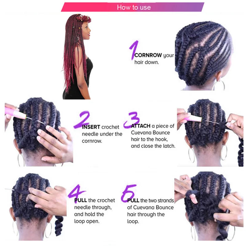 24Inch Synthetic Long Braid Hair Extension Jumbo Hair Ombre Multiple Rainbow Color Mixing Crochet Hair for Women Viralgem Store