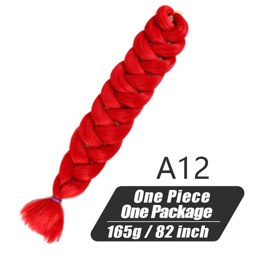 Xpression Crochet Hair Jumbo Braids Hair Kanekalon Expression Hair for Braids Synthetic Braiding Hair Extensions For Women