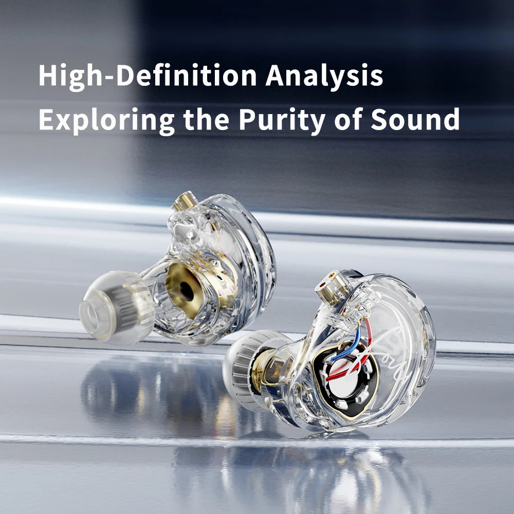 TRN CS4 HIFI IEMs 10mm Dynamic Driver Earphones In-Ear Monitor Headphones Gaming Headset Sports Earbuds with Detachable Cable