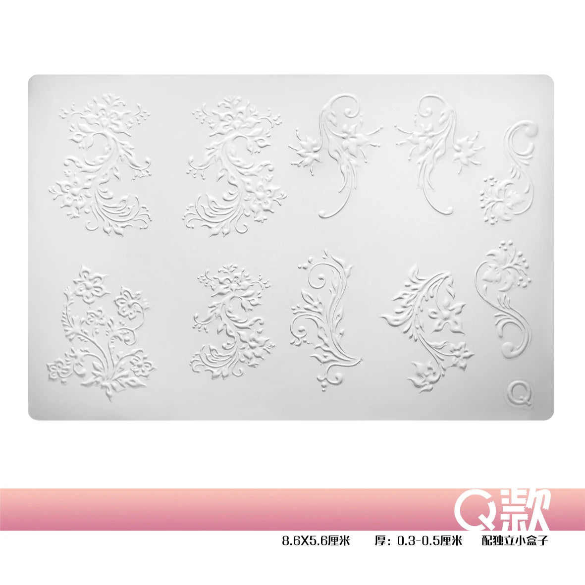 1pc Sweater Knitting Lace 3D Acrylic Mold Nail Art Decoration Nails DIY Design Silicone  Nail Art Template Nail  Mold