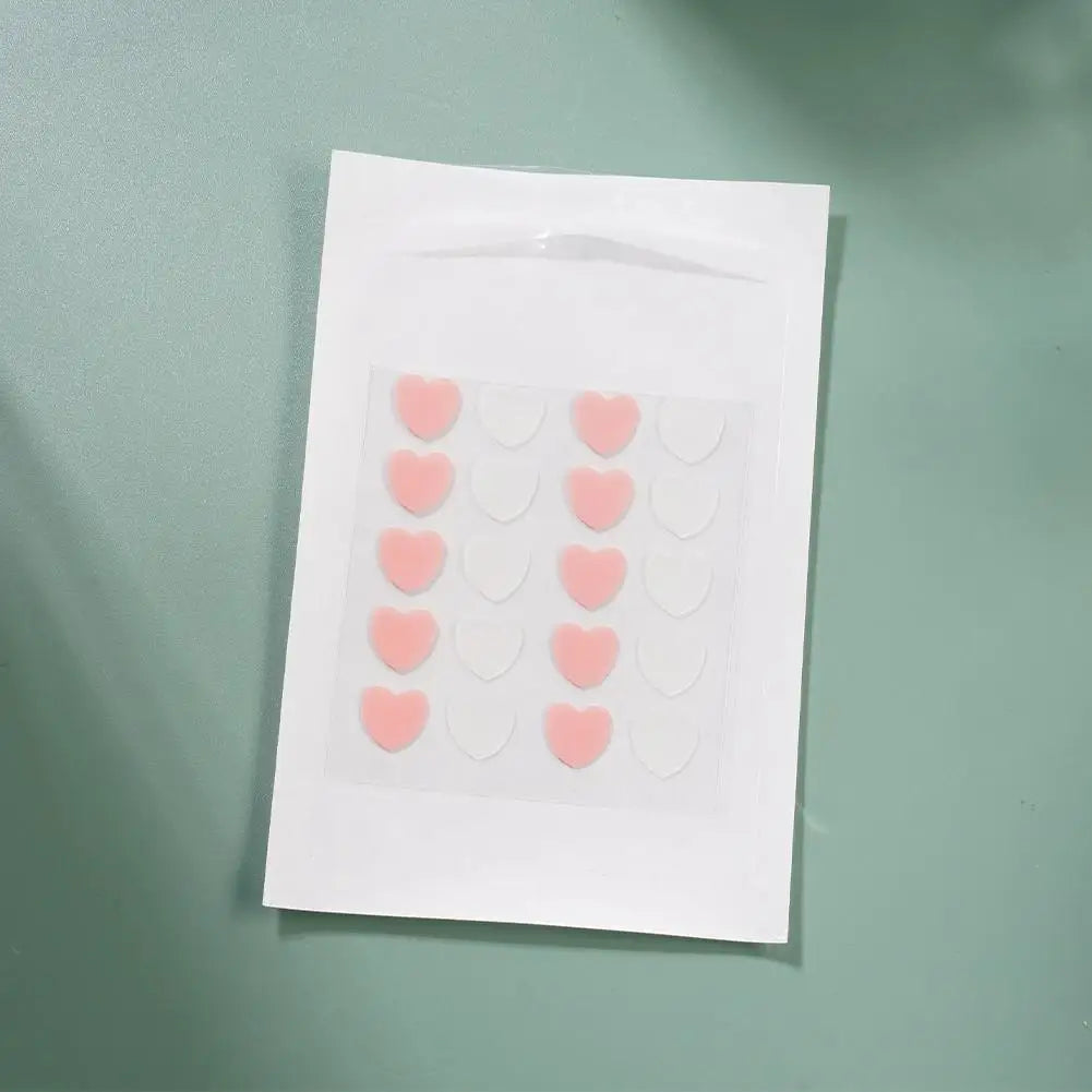 12/20 Counts Acne Care Patches Cute Pink Heart Shaped Acne Pimple Patches Invisible Acne Cover Treatment Stickers Skin Care Viralgem Store