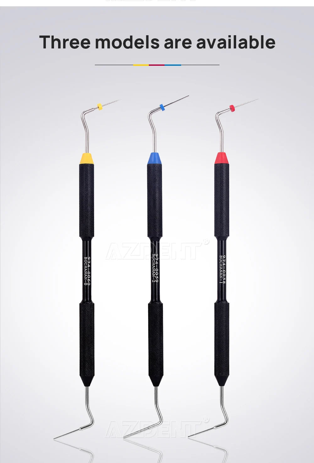 1Pcs AZDENT Dental Endo Buchanan Hand Plugger Fill Instrument NITI Tip #0 #1 #2 Endodontic Dentist Dentistry Tools