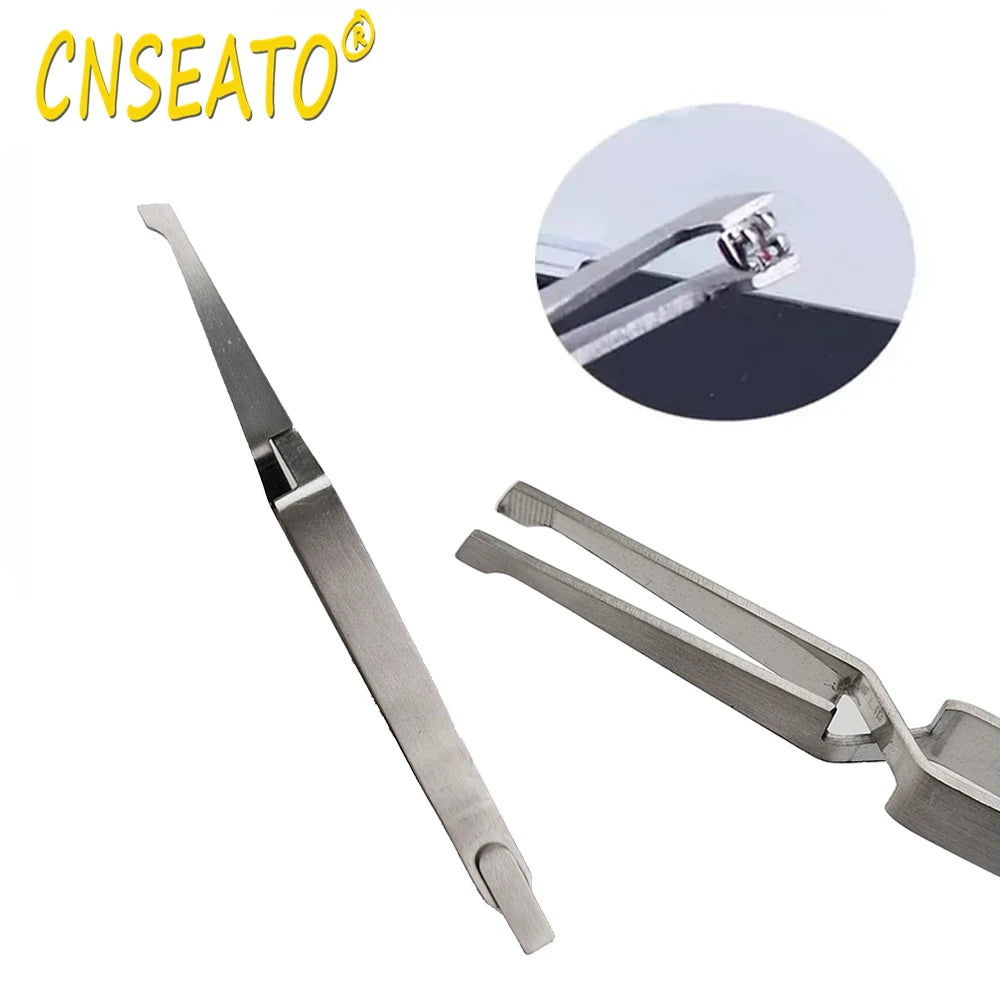 1Pcs Dental Orthodontic Bracket Tweezer Buccal Tube Bonding Placer Dentistry Articulating Paper Tweezers for Teeth Care Tools