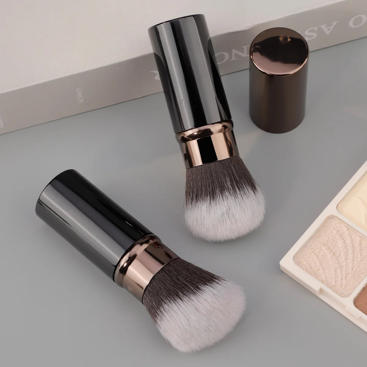 1/2pcs Professional Makeup Brushes Retractable Blusher Powder Foundation Face Concealer Kabuki Makeup Brush Cosmetic Tools