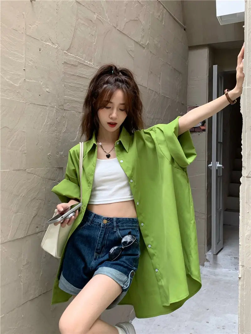 XEJ Elegant and Youth Woman Blouses Oversize Shirts Woman Summer Women's Clothing Spring 2022 Short Hand Shirt Youth Blouses