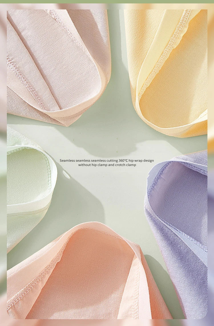 7Pcs Cotton Women's Panties Breathable Underwear Seamless Girls Briefs Solid Panty Soft Underpants Sexy Low-Rise Female Lingerie