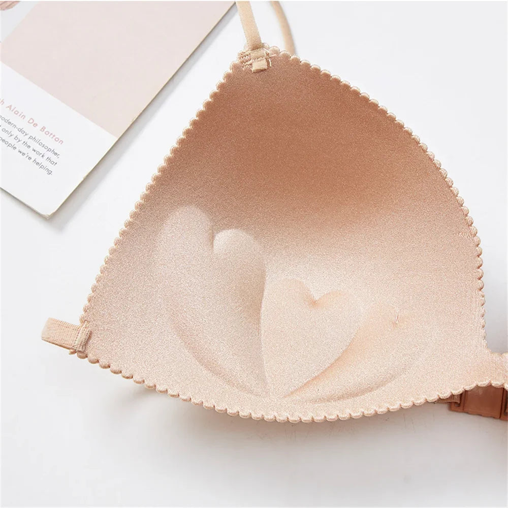 Thin Cup Sexy Seamless Push Up Bra Front Closure Underwear Female Brassiere Modis Lingerie Bras for Women Female Intimates