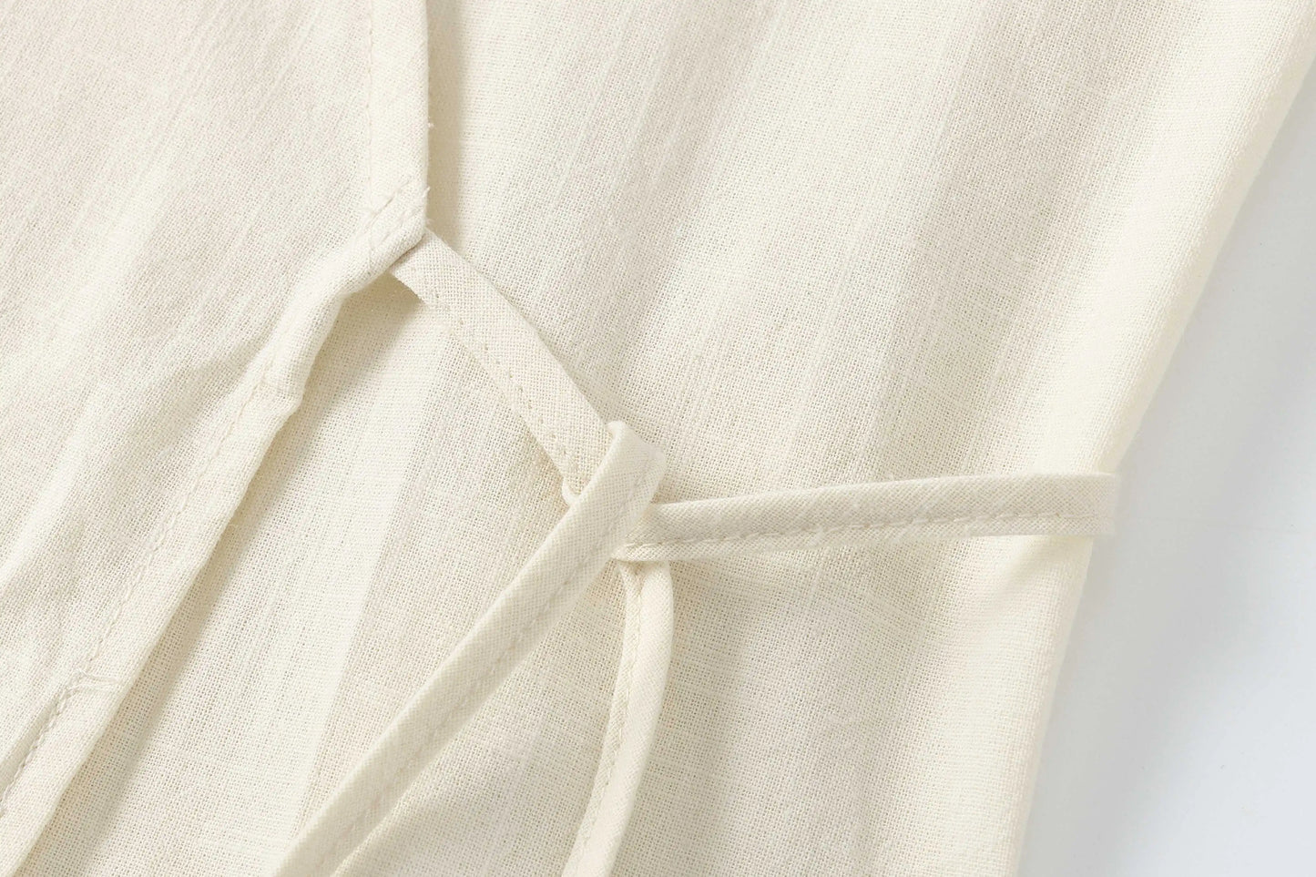 TRAFZA 2024 Women Fashion Solid Shirt Pant Set Asymmetric Laced Up Blouse Top+Elastic Waist Loose Wide Leg Pant 2 Piece Suits