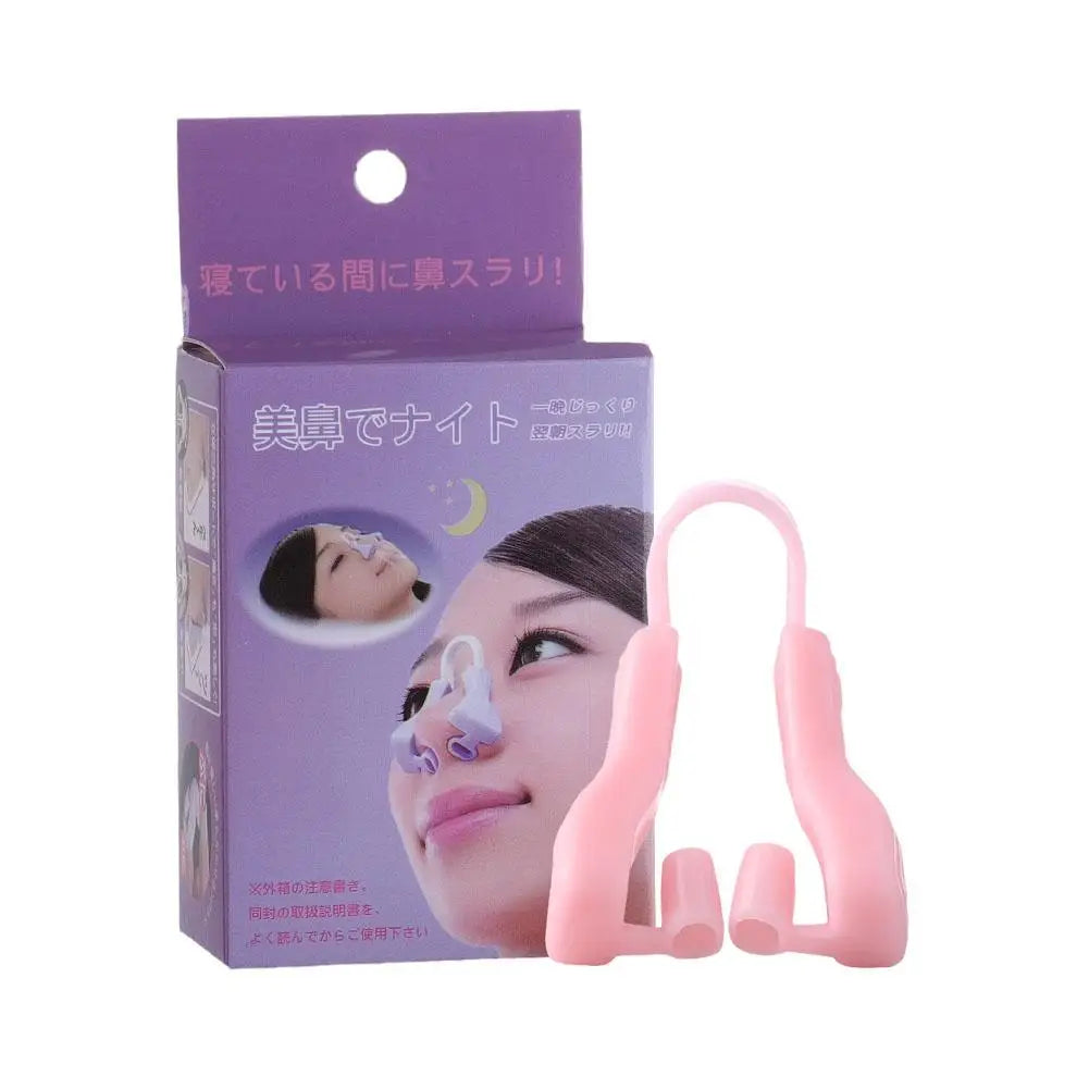 1pc Nose Shaper Clip Day And Night Dual Use Increased Nasal Bridge Soft Silicone Narrow Nose Reduce The Nasal Wing Beauty Tool