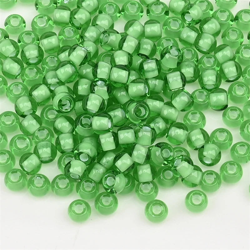4.0mm Czech Glass Seed Beads Dye Core Small Glass Beads for DIY Making Jewelry Craft Bracelets Necklaces Earrings