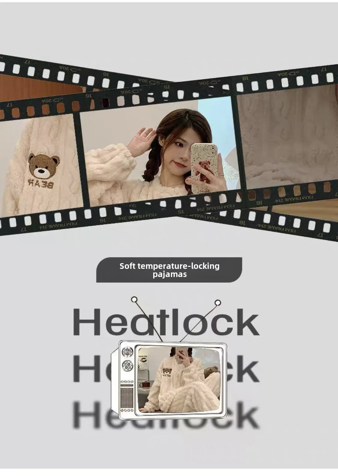 Winter Flannel Fleece-lined Sleepwear Women's Long Sleeve Warm Thickened Pyjamas Home Clothes Explosion Model Jacket Viralgem Store