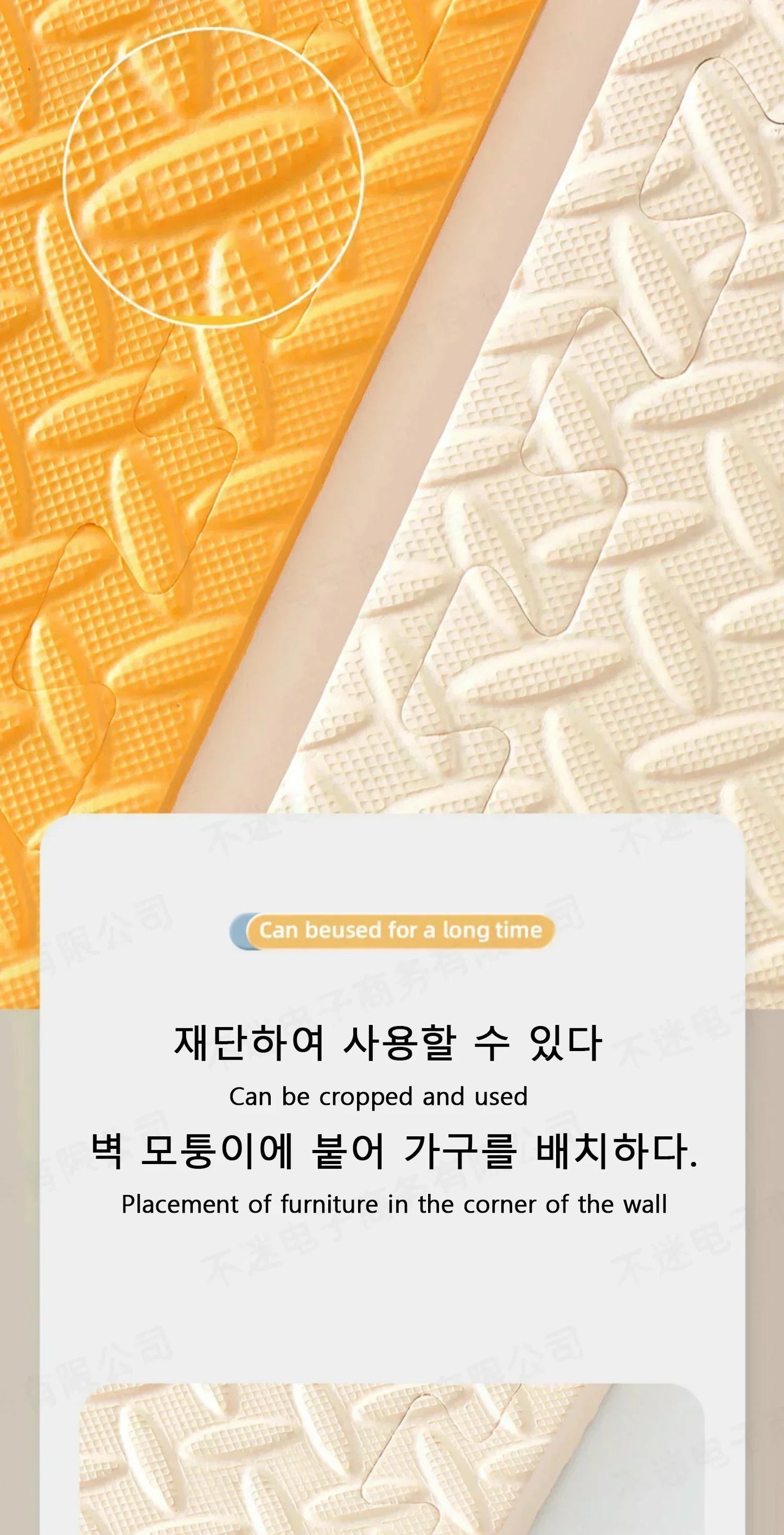 8Pcs/2.5cm Thick Nonslip Baby Crawling Play Mat Soundproof Puzzle Gym Mat for Children's Room and Eco-Friendly Puzzle Mat