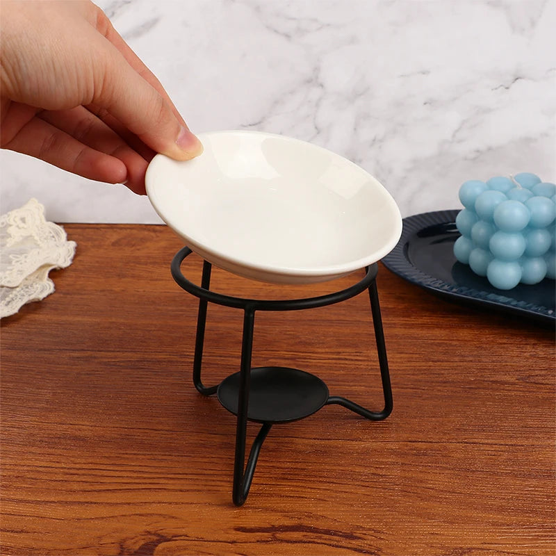 1Pc Aromatherapy Stove Essential Oil Burner Tealight Holder Candle Pie Burner Aroma Diffuser Decor Spa Meditation Home Ornament