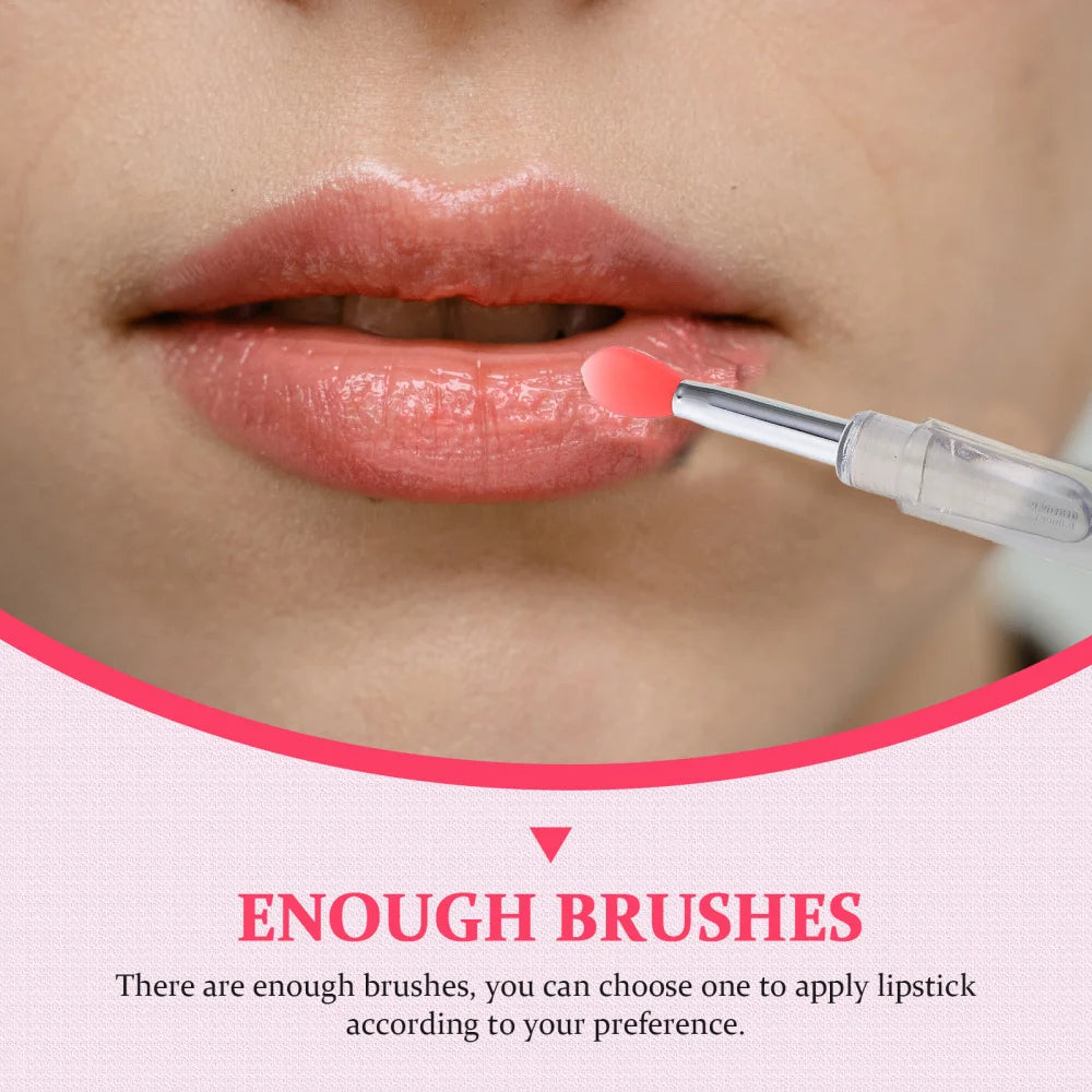 6Pcs Makeup Brush Silicone Heads Lip Mask Brush Tool Women Eyeshadow Lipstick Makeup Applicator for Girls Ladies Beauty Tools Viralgem Store