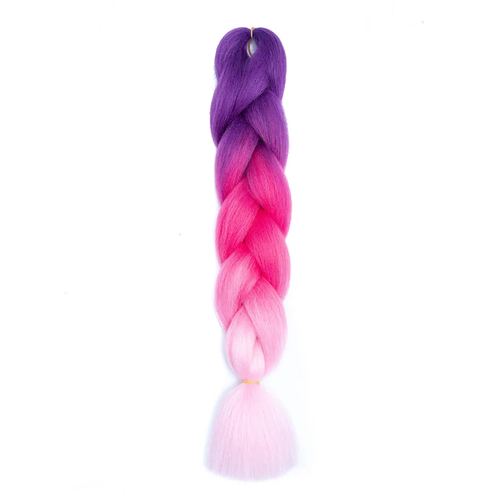 24 Inches DIY Jumbo Braiding Hair Synthetic Hair Extensions Afro Ombre Crochet Braid Hair Wholesale For Women Viralgem Store