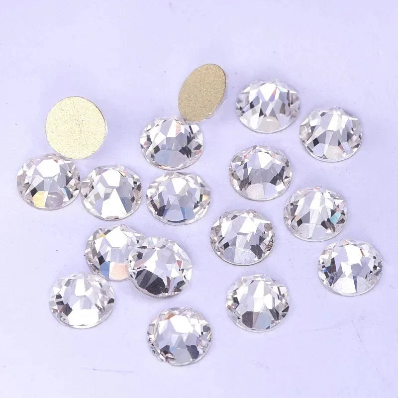 Super Shiny 3D Glass 16 Cut Facets 2088 Flatback Swarovsky DIY Nails Rhinestones Art Decoration Manicure Top Crystal Stones Gems