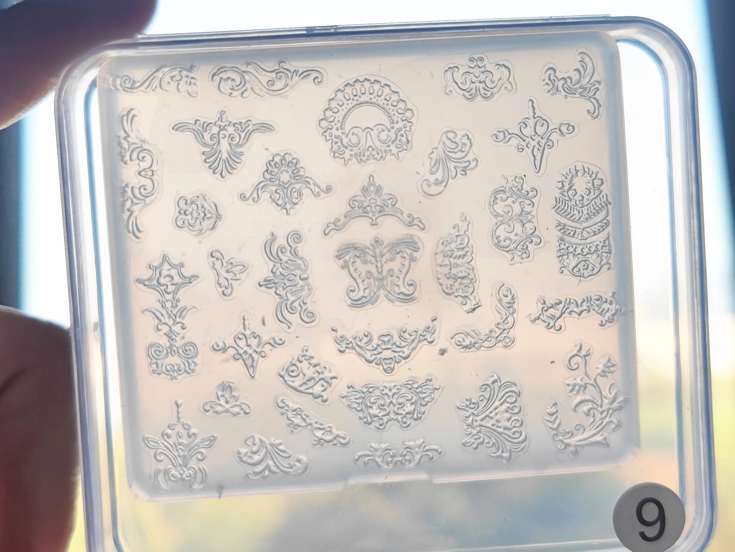 1pc Sweater Knitting Lace 3D Acrylic Mold Nail Art Decoration Nails DIY Design Silicone  Nail Art Template Nail  Mold