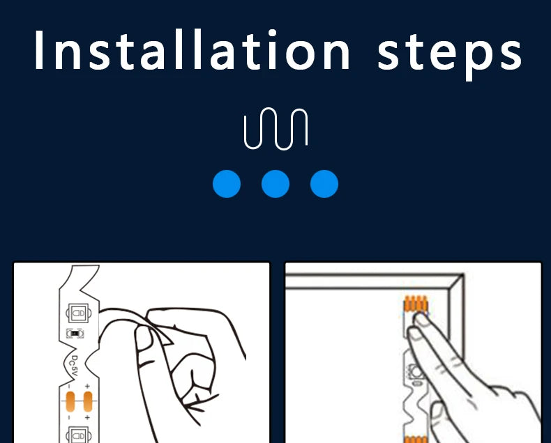 5M Led Vanity Mirror Lights Kit Dimmable Makeup Light Bathroom Mirror Lights USB LED Strip Lights Dressing Table Make Up Lamp