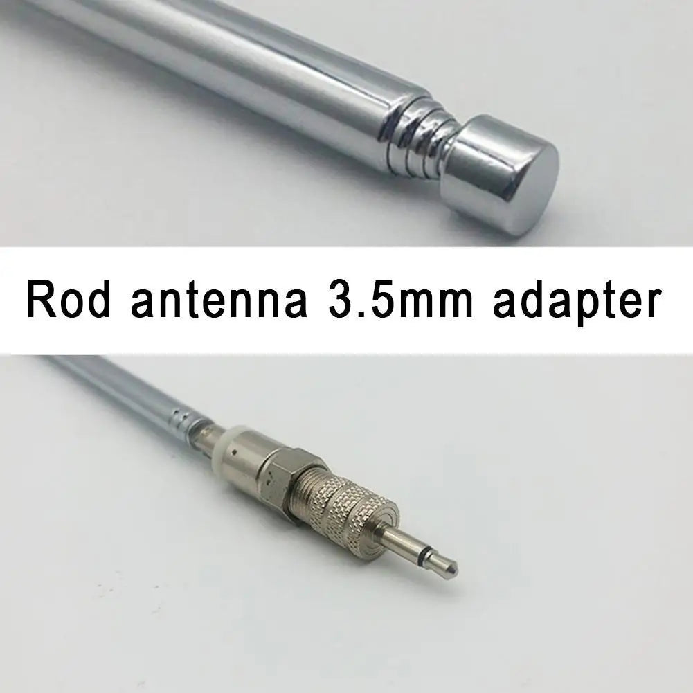1set Telescopic DAB FM Radio Aerial Adapter HiFi AV Receiver Mini System Aerial Antenna Length 750mm 7 Sections Universal