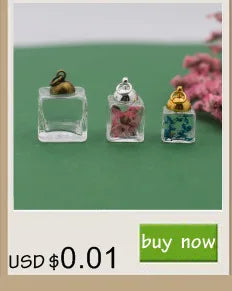 10pieces Double Hole 10-20mm Color Glass Ball Globe Beads Hollow Glass Bottle Vial Jewelry Making Accessories Findings Viralgem Store