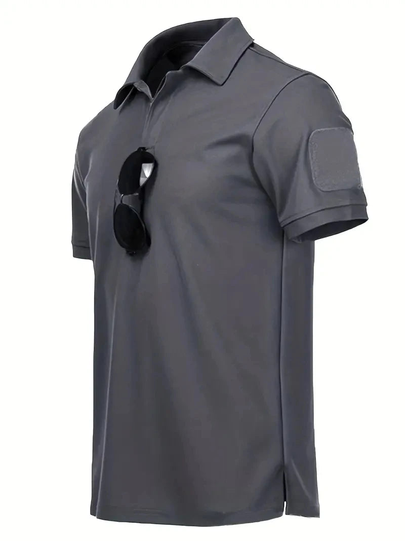 Tactical Military T-shirt Outdoor Breathable Army Combat T Shirt Quick Dry Hunting Camping Hiking Fishing Lapel Polos Tee Tops Viralgem Store