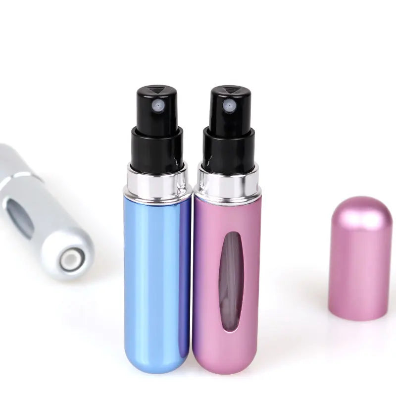 8/5ml Perfume Atomizer Portable Liquid Container For Cosmetics Traveling Mini Aluminum Spray Alcochol Empty Refillable Bottle