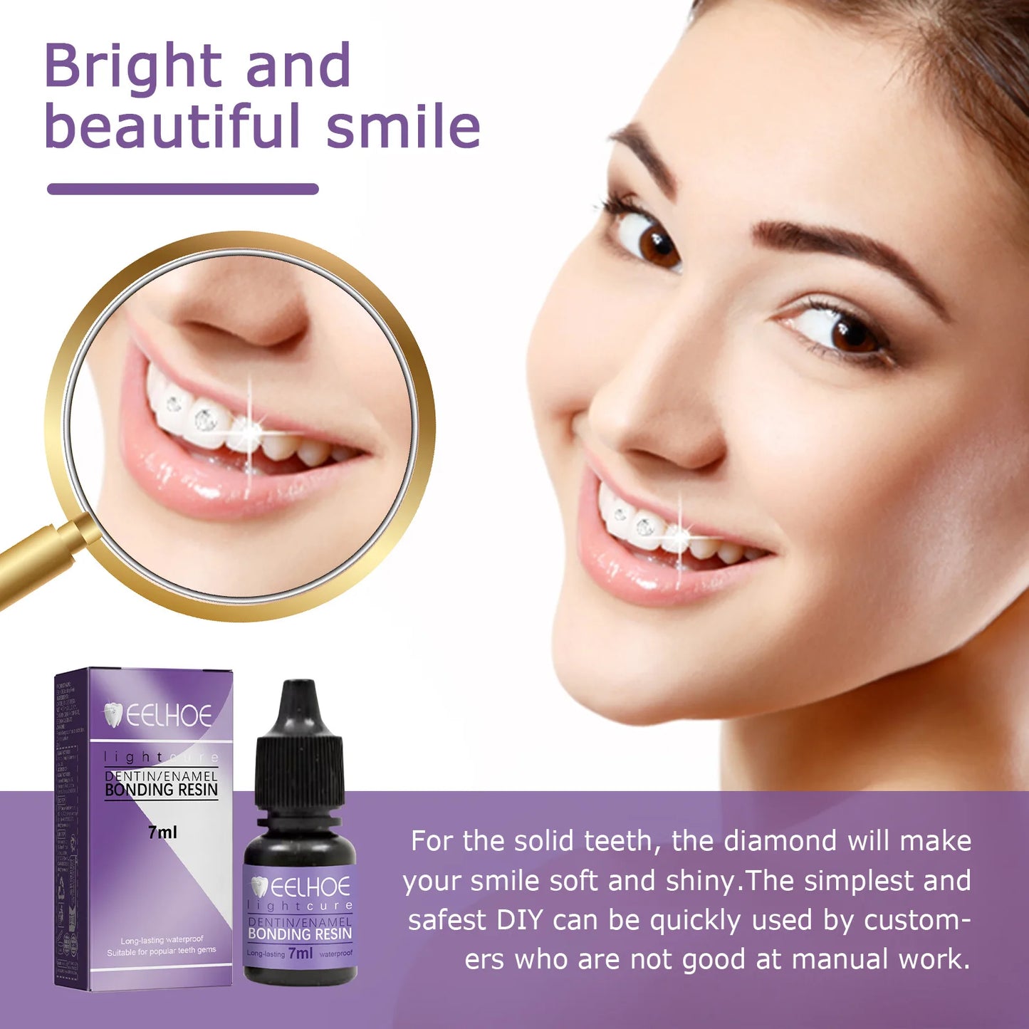 Tooth Gem Glue Dental Adhesive for Tooth Gems Diamond Kit Glue Teeth Crystal Jewelry Sturdy Tooth Jewelry Orthodontic Gel