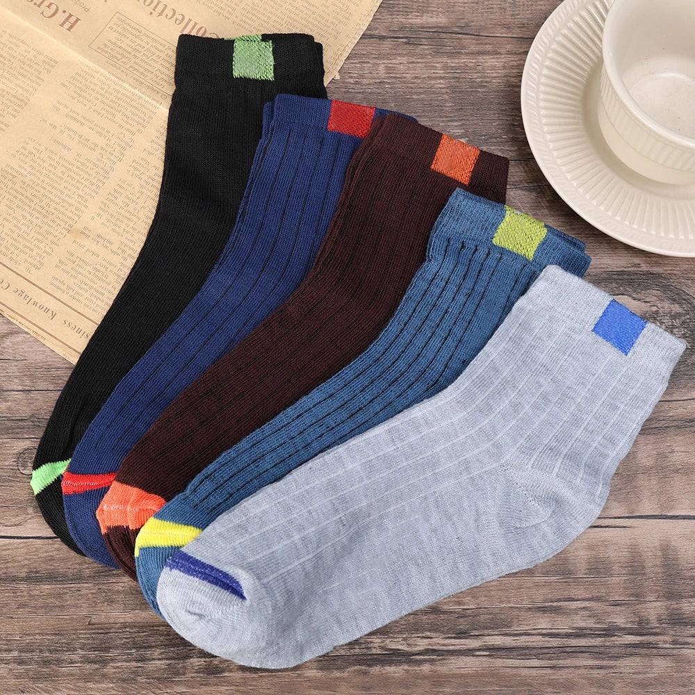 1/5pairs High Quality Men's Socks Casual Breathable Run Sports Socks Male Cotton Socks Winter Black Socks Men Large Size 38-45 Viralgem Store