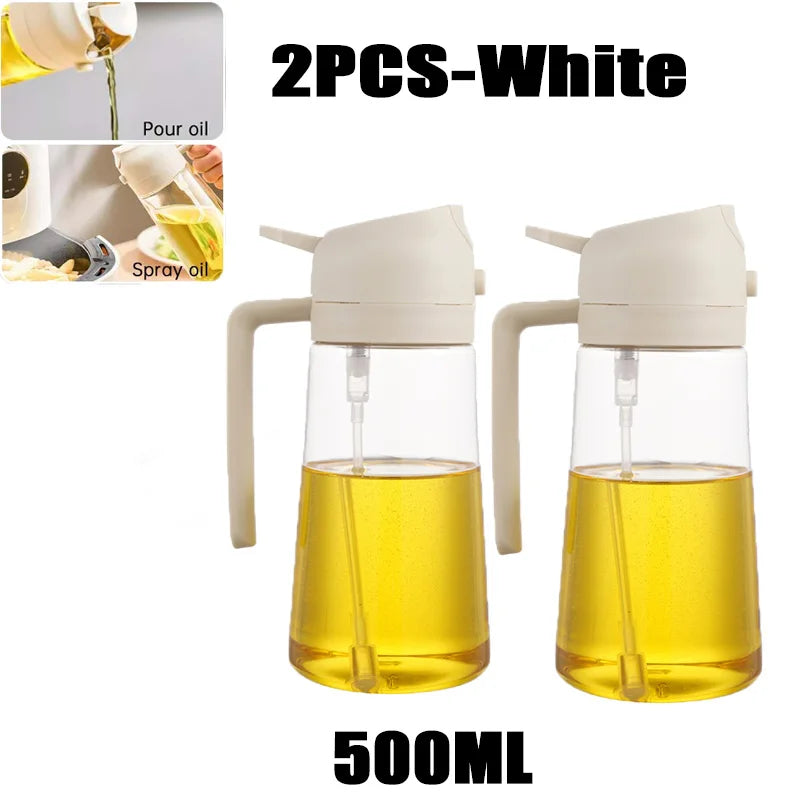 200/300/500ml Oil Spray Bottle BBQ Cooking Olive Oil Sprayer Kitchen Baking Oil Spray Empty Bottle Vinegar Bottle oil brush