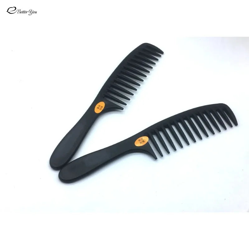 Wide-Tooth Comb Plastic Pear Flower Head Large-Tooth Wide-Tooth Hairdressing Curly Hair Comb Anti-Static Hair Comb