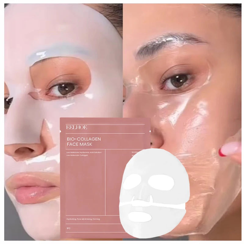 1/3/5/10PCS Bio Collagen Face Mask Shrink Pores Deep Hydrating Overnight Mask Moisturizing Refreshing Brightening Face Skin Care Viralgem Store