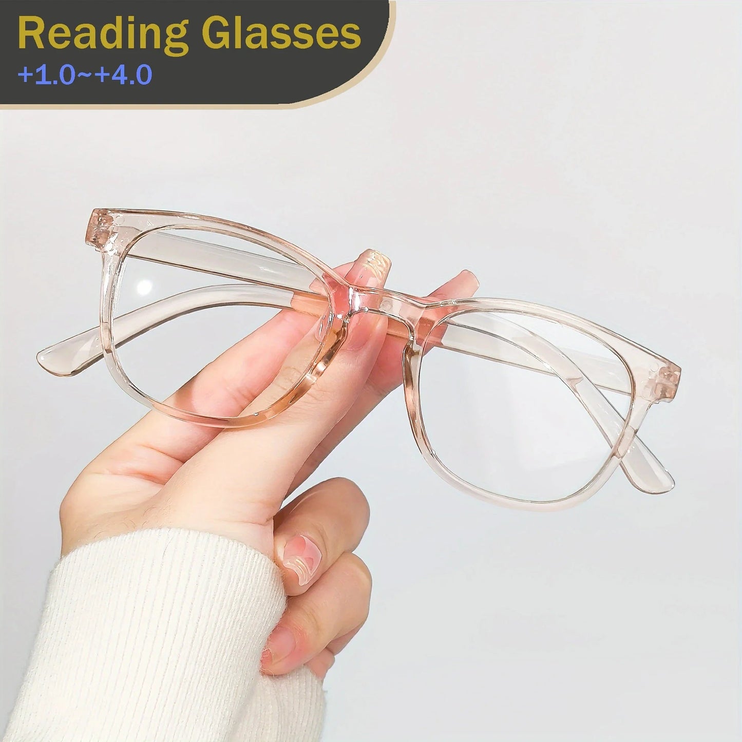 6pcs Fashion Oval Reading Glasses Colorful Chic Presbyopic Glasses For Women Men 1.0 To +4.0 Viralgem Store