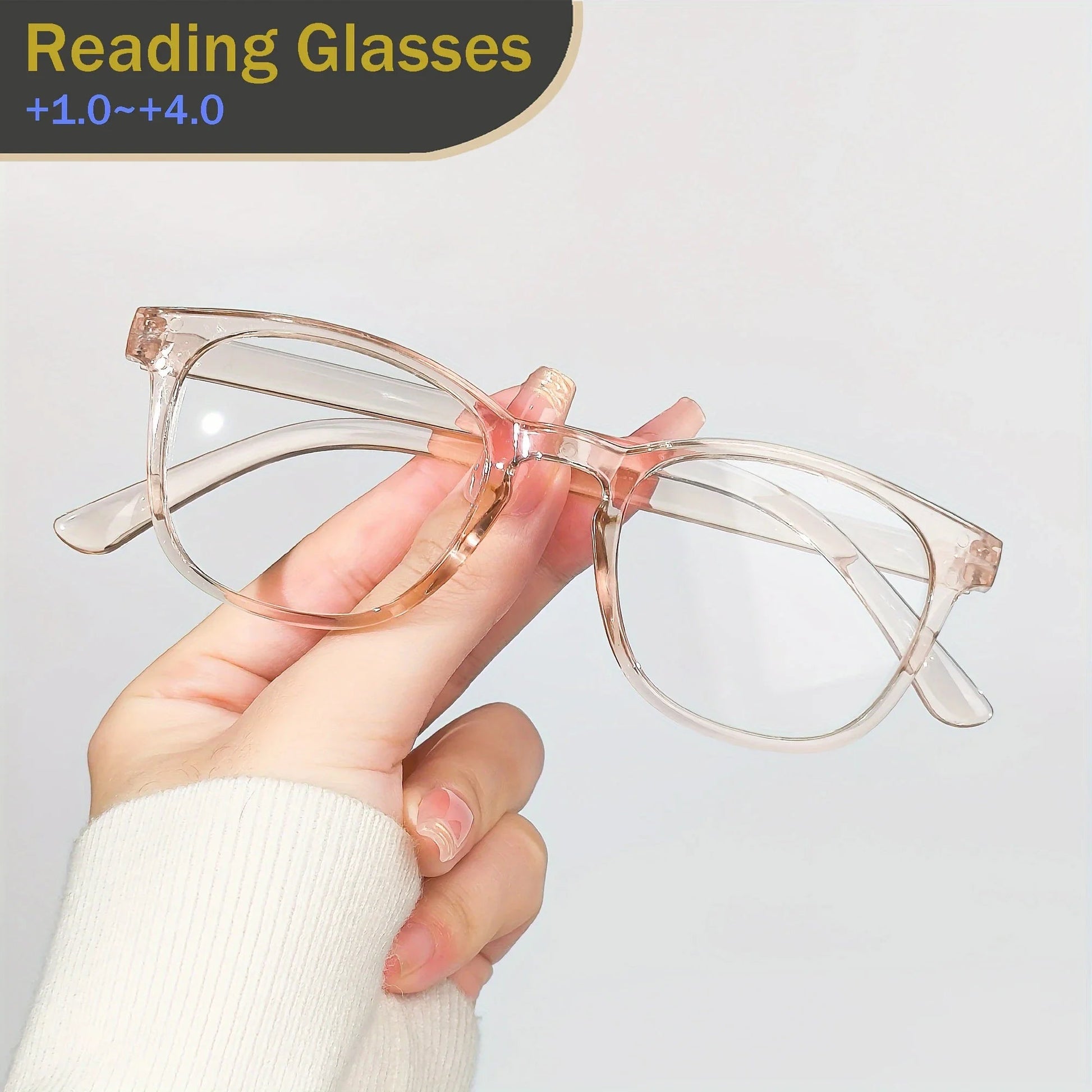 6pcs Fashion Oval Reading Glasses Colorful Chic Presbyopic Glasses For Women Men 1.0 To +4.0 Viralgem Store