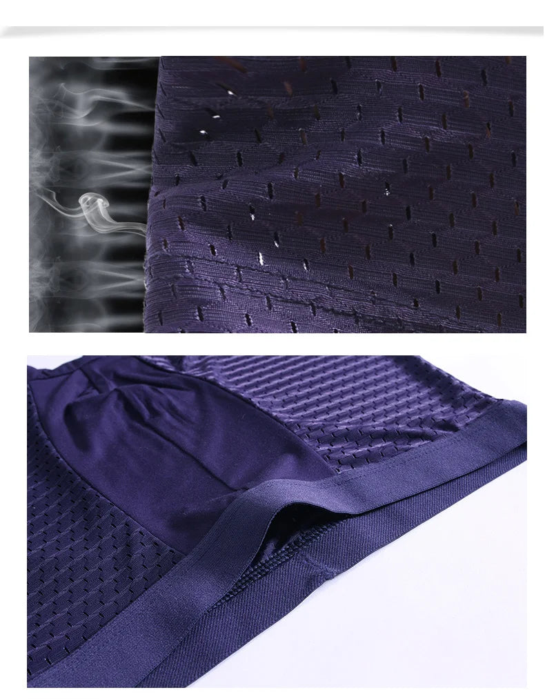 4pcs/lot Bamboo Fiber Men's Boxer Pantie Underpant plus size XXXXL large size shorts breathable underwear 5XL 6XL 7XL 8XL