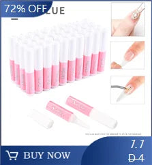 5Pcs Fast Drying Nail Art Glue Glitter UV Acrylic Rhinestones Press on Nails Strong Adhesive Nail Glue False Tips Manicure Tool