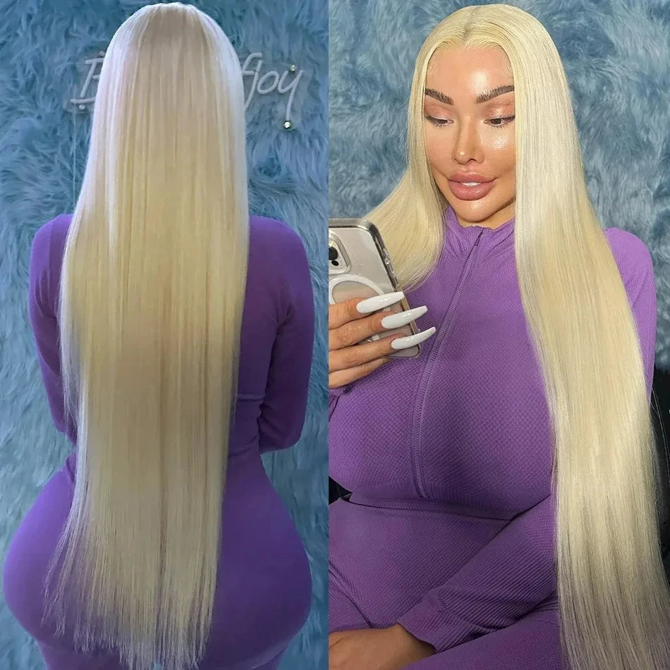 30 Inch 613Blonde 250Densit 13x6 HD Lace Front Wig Human Hair Straight Brazilian 13x4 Transparent Lace Human Hair Wigs For Women Viralgem Store